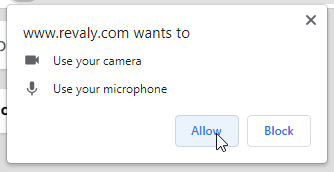 allow microphone and camera access